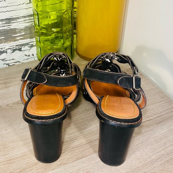 Coach Mid Heel Sandal w/Coach Link - Picture 12 of 15